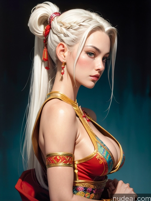 related ai porn images free for Traditional Art By Boris Vallejo Boris Vallejo Art Style White Hair Dynamic View Skinny Short Long Hair Makima, Braided Ponytail Vietnamese Cleavage