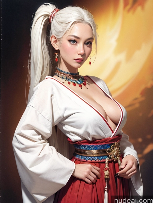 related ai porn images free for Traditional Art By Boris Vallejo Boris Vallejo Art Style White Hair Dynamic View Skinny Short Long Hair Makima, Braided Ponytail Cleavage Japanese Jewelry