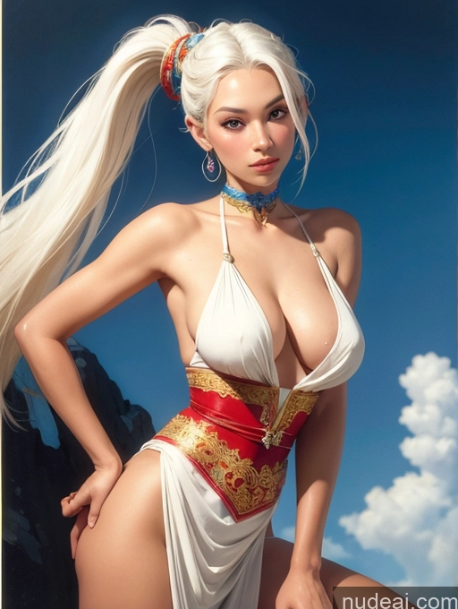 related ai porn images free for Traditional Art By Boris Vallejo Boris Vallejo Art Style White Hair Dynamic View Skinny Short Long Hair Makima, Braided Ponytail Cleavage Vietnamese Perfect Boobs