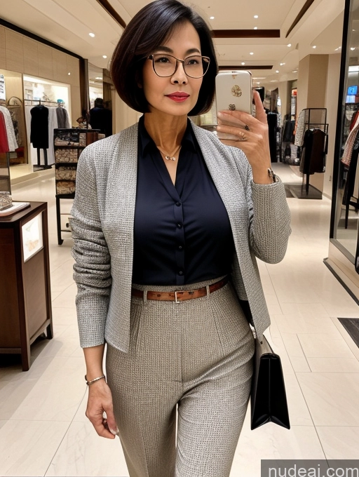 related ai porn images free for Milf Perfect Boobs Glasses Perfect Body Short Hair 70s Chinese Mall Blouse Bra Casual Jacket Professor Secretary Shirt Stylish Suit Cleavage Detailed