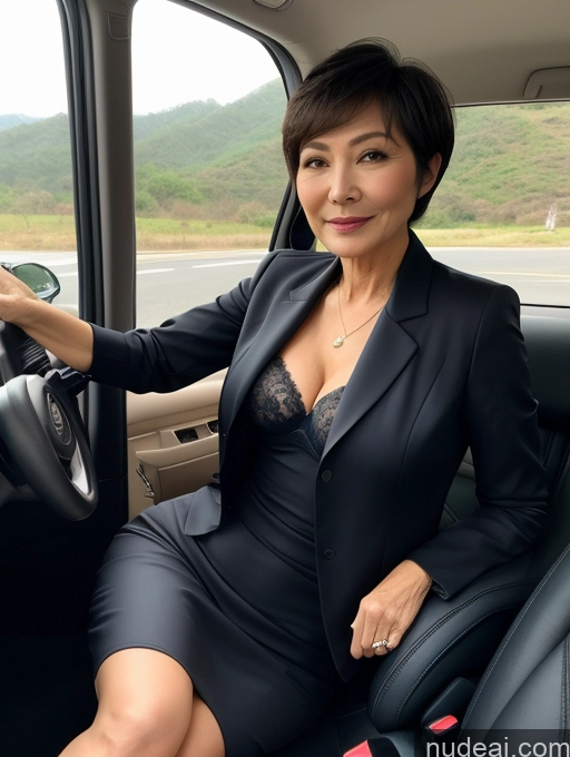 related ai porn images free for Milf Perfect Boobs Beautiful Perfect Body Short Hair 70s Chinese Car Bra Jacket Professor Stylish Suit Cleavage Detailed Sexy Face