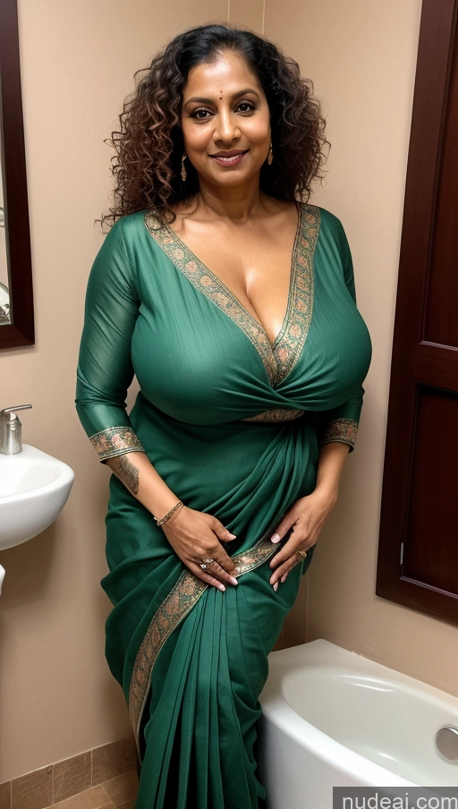 related ai porn images free for Milf Huge Boobs Beautiful Tattoos Muscular Big Ass Thick Big Hips Tall Curly Hair Dark Skin 60s Seductive Detailed Sexy Face T-pose Indian Busty Blouse Front View Sari Ginger Bathroom