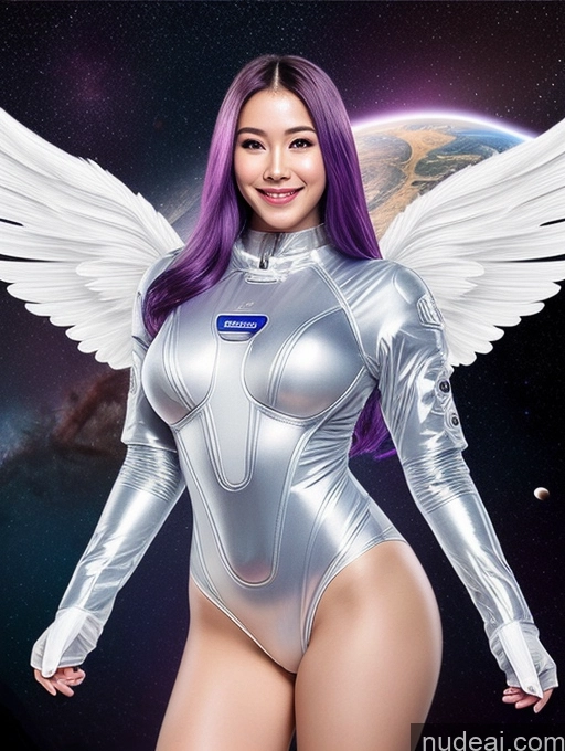 related ai porn images free for Cyborg One Perfect Boobs Small Tits Perfect Body 30s Happy Ahegao Purple Hair Thai Front View Angel Face Mask Space Suit Transparent Mesh