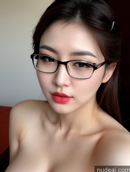 related ai porn images free for Korean Perfect Boobs Beautiful Fairer Skin Glasses Lipstick Seductive Pouting Lips