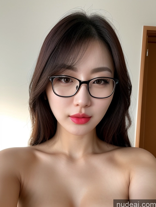 related ai porn images free for Korean Perfect Boobs Beautiful Fairer Skin Glasses Lipstick Close-up View Pouting Lips