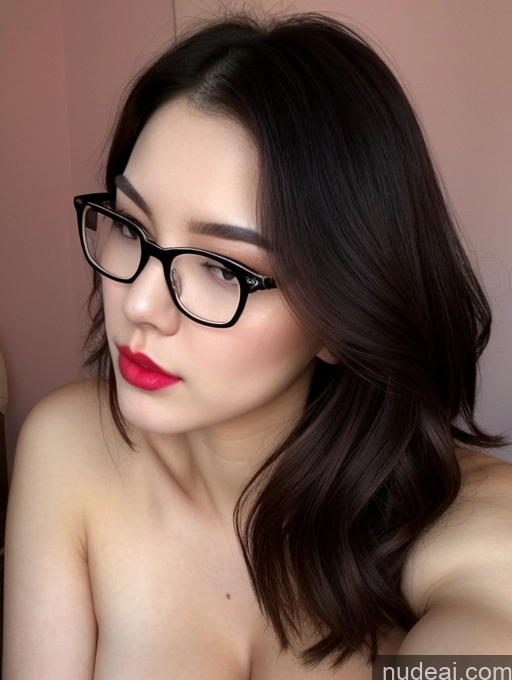 related ai porn images free for Korean Perfect Boobs Beautiful Fairer Skin Glasses Lipstick Pouting Lips