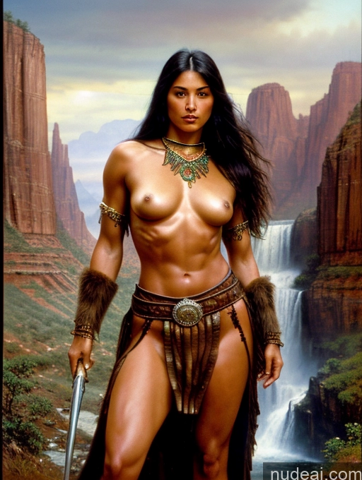 related ai porn images free for Beautiful Skinny Tanned Skin Long Skirt Traditional Jewelry Waterfall Forest Topless Woman Breasts Art By Boris Vallejo Boris Vallejo Art Style Cowgirl Outfit Barbarian Woman Battlefield Huge Tits, Hard Nipples Dynamic View Abs Long Hair Dark Skin Mongolian