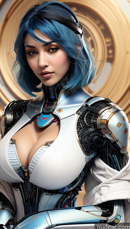 related ai porn images free for Busty Perfect Boobs Pubic Hair Tanned Skin Futuristicbot V2 Phoenixdress Huge Tits, Hard Nipples Blue Hair Persian