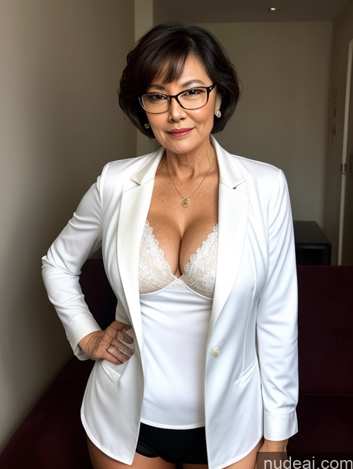 related ai porn images free for Milf Perfect Boobs Beautiful Glasses Perfect Body 60s Seductive Pixie Chinese Party Blouse Casual Jacket Professor Secretary Shirt Stylish Suit Cleavage Partially Nude Dark Lighting Detailed Sexy Face