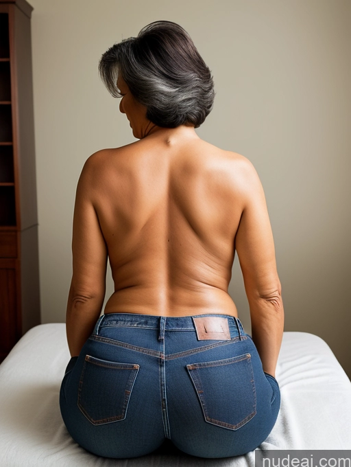 related ai porn images free for 70s Massage Jeans Back View