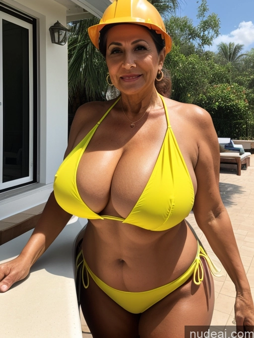 related ai porn images free for Milf One Busty Huge Boobs Tanned Skin Front View Microkini Thong Thick Middle Eastern 70s Maid Construction Worker