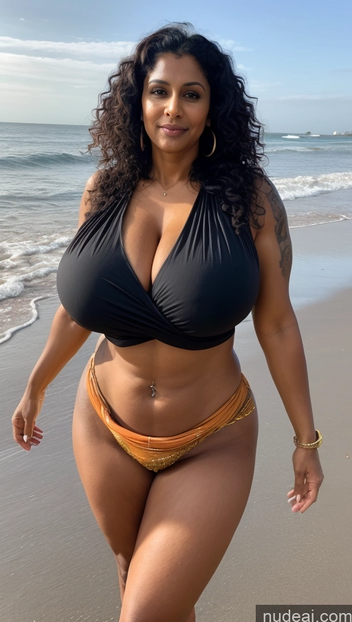 related ai porn images free for Milf Busty Huge Boobs Tattoos Muscular Big Ass Abs Thick Big Hips Tall Curly Hair Dark Skin 50s Seductive Black Hair Indian Beach Front View T-pose Sexy Face Blouse Sari Beautiful