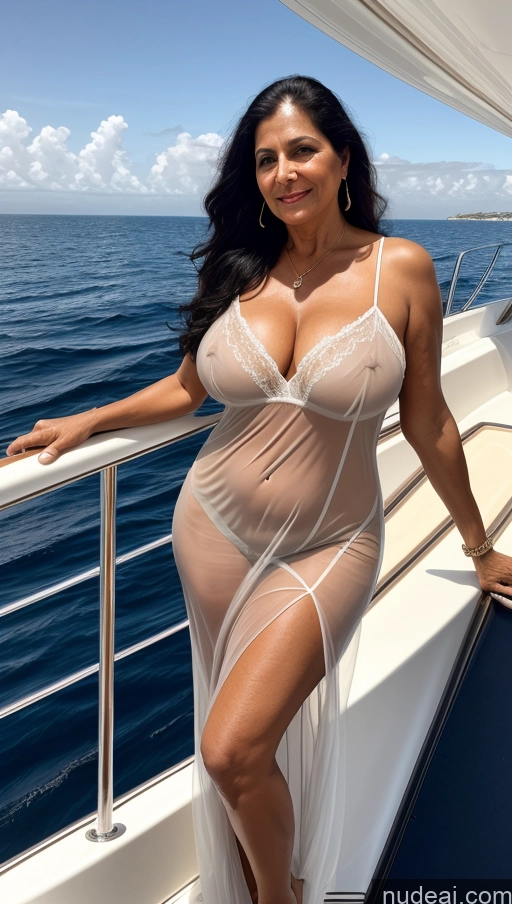 related ai porn images free for Milf One Big Ass Busty Black Hair Long Hair Indian Cleavage Bright Lighting Nightgown 70s Yacht Transparent