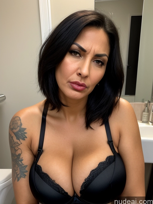 related ai porn images free for Angry Eating Huge Boobs Tall Tanned Skin Black Hair Bobcut Tattoos Corset Push-up Bra Front View Pouting Lips Bathroom Middle Eastern Milf Cleavage 30s