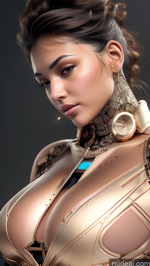 ai nude image of araffed woman in a gold bodysuit with a blue necklace pics of Busty Tanned Skin French Futuristicbot V2 No Panties? Skin Detail (beta) Perfect Boobs Sports Phoenixdress