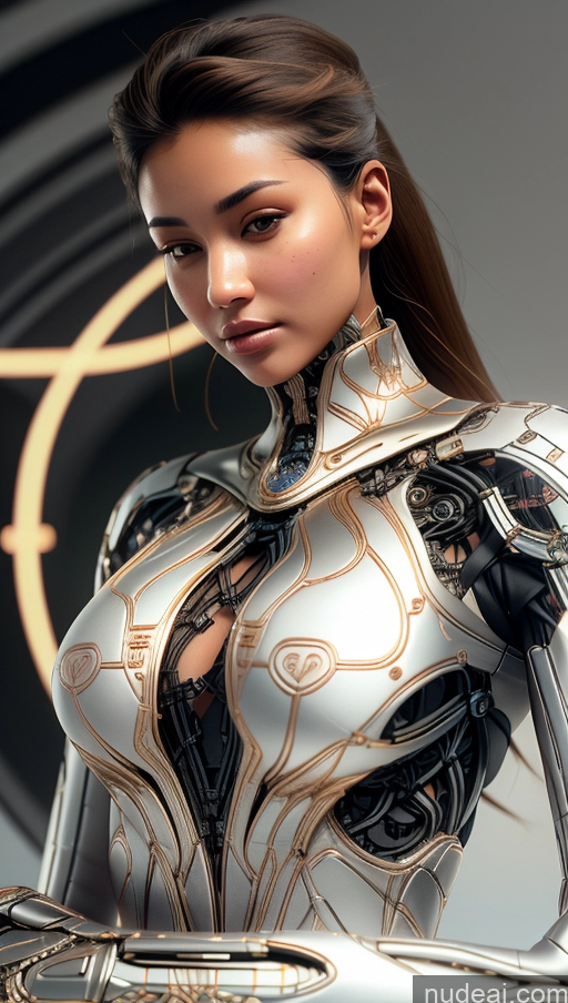 ai nude image of a close up of a woman in a futuristic suit with a clock in the background pics of Busty Tanned Skin French Futuristicbot V2 No Panties? Skin Detail (beta) Perfect Boobs Sports Phoenixdress