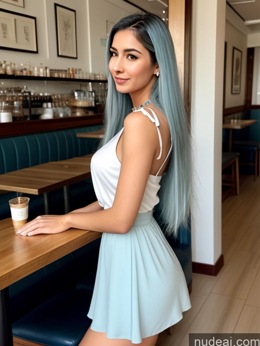 related ai porn images free for Woman One Big Hips Perfect Body Long Hair Fairer Skin 20s Blue Hair Brazilian Skin Detail (beta) Dress Jewelry Blouse Beautiful Cafe Side View Micro Skirt