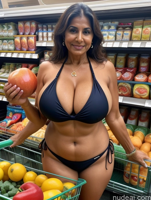 related ai porn images free for Milf One 60s Busty Huge Boobs Tanned Skin Thick Front View Microkini Indian Grocery