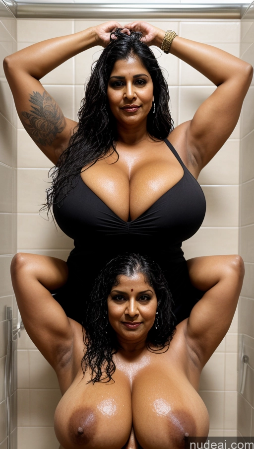 related ai porn images free for Milf Busty Huge Boobs Beautiful Tattoos Muscular Big Ass Thick Big Hips Tall Dark Skin Black Hair Indian Detailed Sexy Face Seductive Fat Long Hair T-pose Front View 60s Blouse Sari Shower