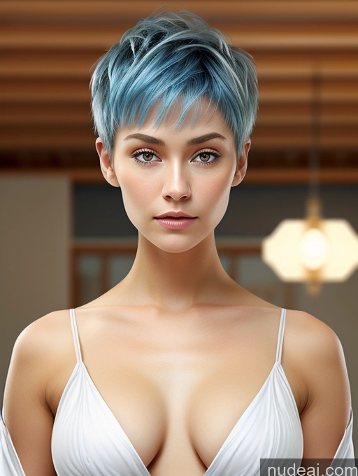 ai nude image of arafed woman with blue hair and a white bra top pics of Busty Perfect Boobs Tanned Skin Dark Skin Pixie Afingering Futuristicbot V2 Phoenixdress Huge Tits, Hard Nipples Pubic Hair Blue Hair Close-up View Scandinavian