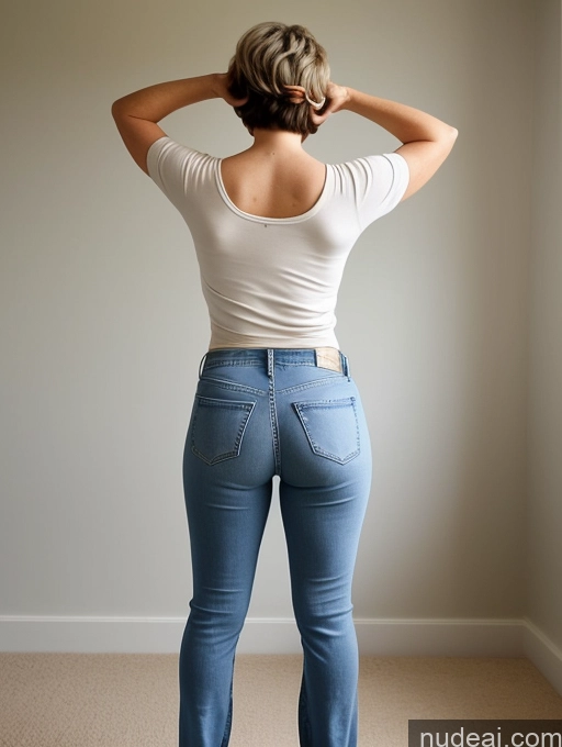 related ai porn images free for 80s Pixie Jeans T-pose Back View