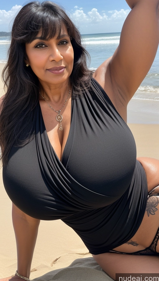 related ai porn images free for Milf Busty Huge Boobs Beautiful Muscular Big Ass Abs Thick Big Hips Tall Dark Skin Indian T-pose Cleavage Sexy Face Beach 60s Black Hair Bangs Close-up View Tattoos Blouse Sari