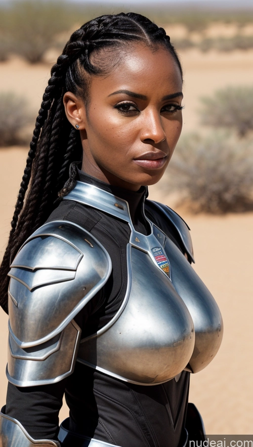 related ai porn images free for One Busty Beautiful Big Ass Thick 20s Black Hair Braided African Bright Lighting Dark Fantasy Oasis Medieval Close-up View Angry Serious Sci-fi Armor