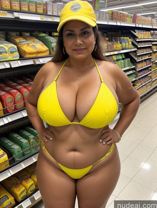 related ai porn images free for Milf One Busty Huge Boobs Thick Tanned Skin Front View Microkini Thong Indian Grocery Chubby Construction Worker 80s