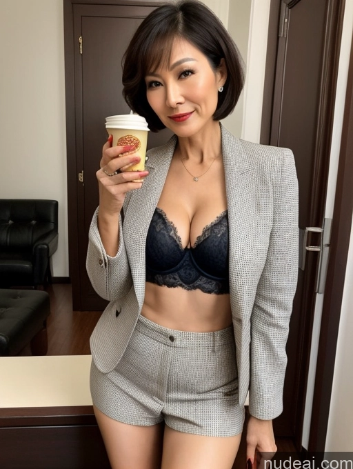 related ai porn images free for Milf Two Perfect Boobs Beautiful Perfect Body 70s Pixie Chinese Party Bra High Heels Jacket Professor Secretary Stylish Suit Cleavage Detailed Sexy Face