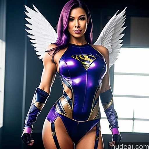 related ai porn images free for Muscular Long Hair Seductive Purple Hair Pigtails Cyborg One 30s Laughing Malaysian Superhero Perfect Boobs Perfect Body Science Fiction Style Angel Close-up View