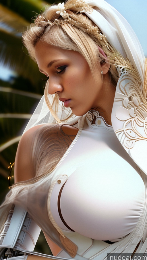 ai nude image of blond woman in white wedding dress holding a laptop computer pics of Perfect Boobs Tanned Skin Dark Skin Blonde Greek Wedding Afingering Bra Pull Down Futuristicbot V2 Phoenixdress Huge Tits, Hard Nipples Serious