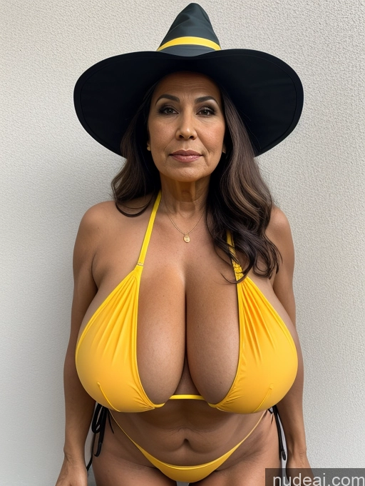 related ai porn images free for Milf One Busty Huge Boobs Thick Tanned Skin Front View Microkini Thong Witch Brazilian 70s Construction Worker