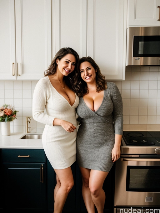 related ai porn images free for Busty Big Ass Chubby Big Hips Fairer Skin 30s Brunette Messy White Film Photo Dress Stylish Sweater Cleavage Dark Lighting Detailed Several Woman + Man Kitchen