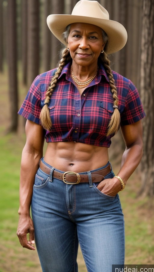 related ai porn images free for 80s Muscular Abs Dark Skin Braided Big Ass Big Hips Small Tits Jeans Shirt Western Hat Traditional Lumberjack