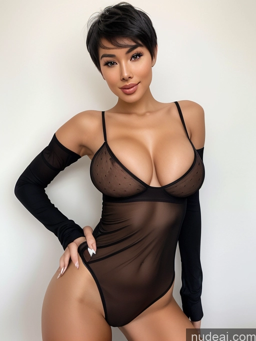 ai nude image of araffed asian woman in a sheer bodysuit posing for a picture pics of Bimbo Busty Perfect Boobs Beautiful Skinny Big Hips Perfect Body Pubic Hair Happy Seductive Black Hair Pixie Asian Nude Thigh Socks Sexy Face 18 Spread Pussy Mesh