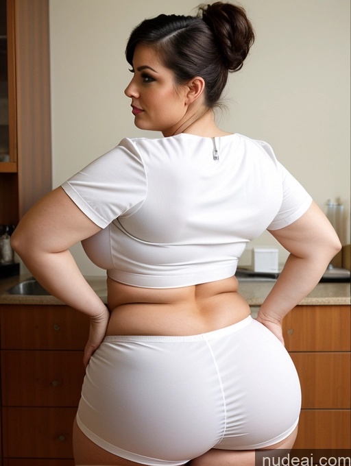 related ai porn images free for Woman Busty Huge Boobs Big Ass Thick Chubby Fat Big Hips 40s Seductive Sexy Face Pixie Back View Bending Over White Nurse