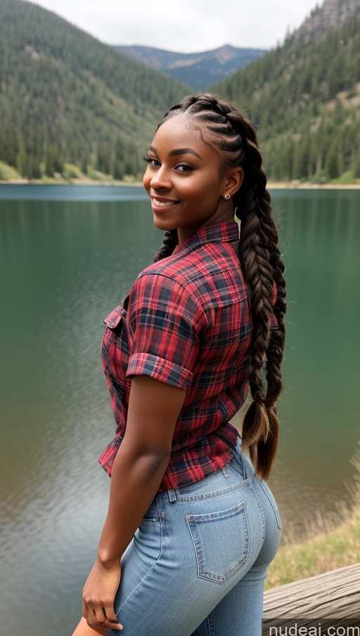 related ai porn images free for Muscular Abs Dark Skin Braided Short Western Thick Big Hips Lake Lumberjack Jeans Shirt Big Ass 18