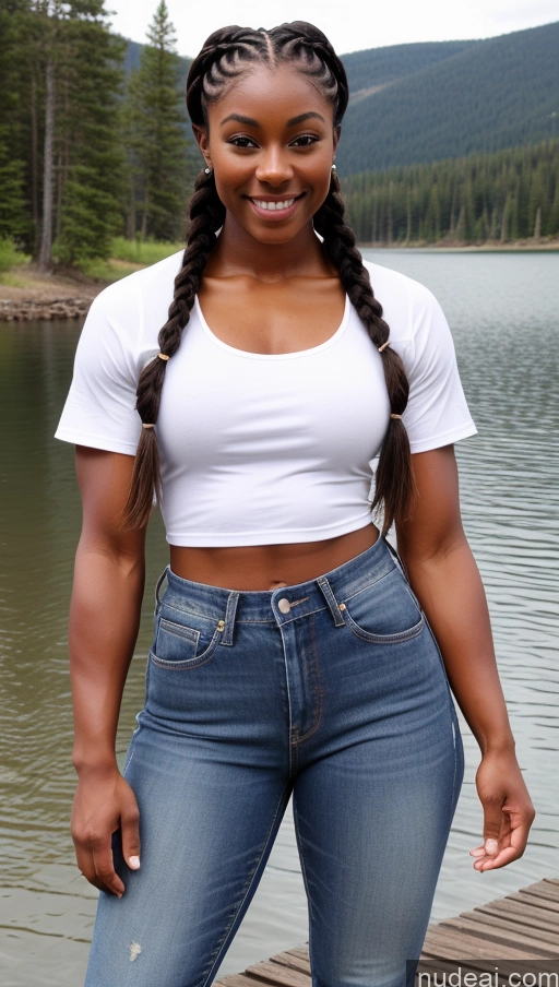 related ai porn images free for Muscular Abs Dark Skin Braided Short Western Thick Big Hips Lake Lumberjack Jeans Shirt Big Ass 18