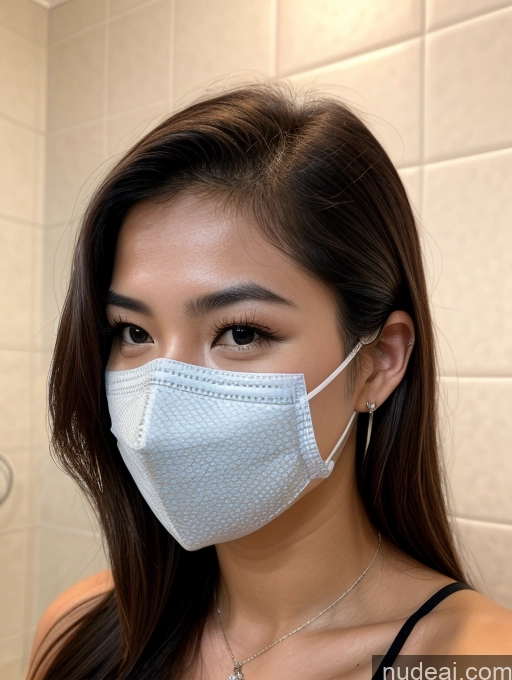 ai nude image of arafed woman wearing a face mask in a bathroom pics of Woman Beautiful Perfect Body Detailed Diamond Jewelry Bathroom Skin Detail (beta) 18 Thai Face Mask