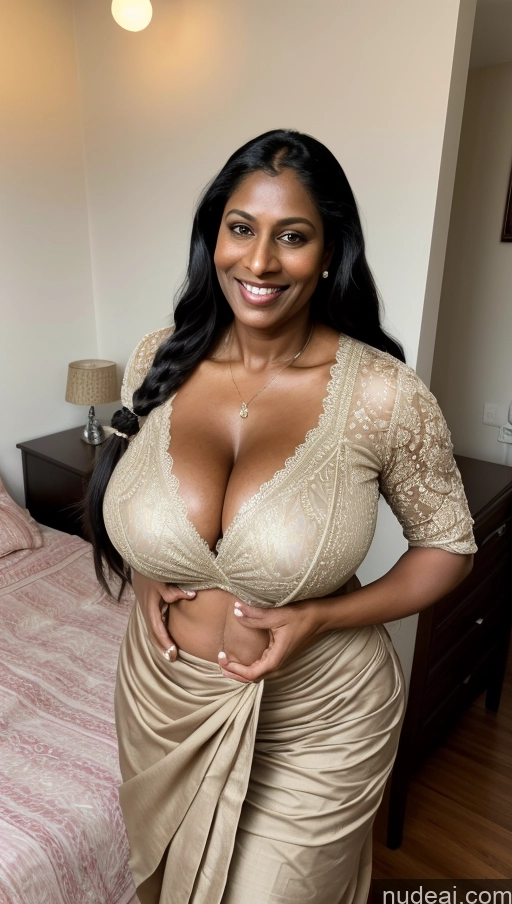 related ai porn images free for Milf Huge Boobs Beautiful Tall Dark Skin Indian Sexy Face Tattoos Cleavage T-pose Blouse Sari Black Hair Big Ass Muscular Happy Braided Busty 40s Front View Thick Bedroom