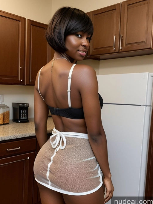 related ai porn images free for African Busty Big Ass Thick Big Hips Perfect Body Short Hair 30s One Detailed Pubic Hair Kitchen Apron Back View Thong Transparent