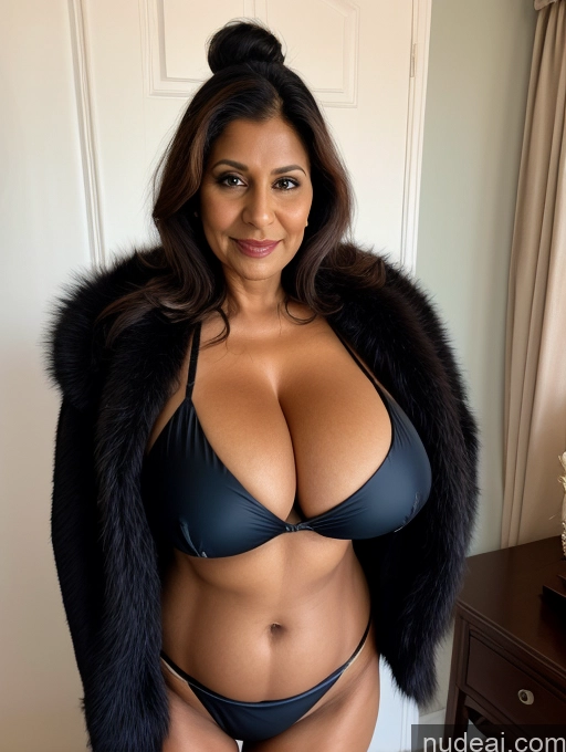 related ai porn images free for Milf One Busty Huge Boobs Tanned Skin Thick 60s Indian Front View Maid Microkini Thong Vampire Fur Jacket