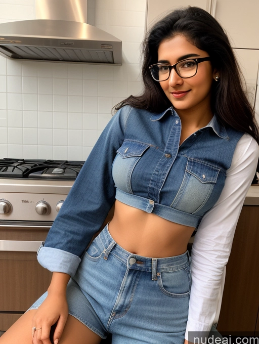 related ai porn images free for Perfect Boobs Glasses Beautiful 18 Indian Kitchen Traditional Detailed Jeans Casual Skinny Big Hips On Back