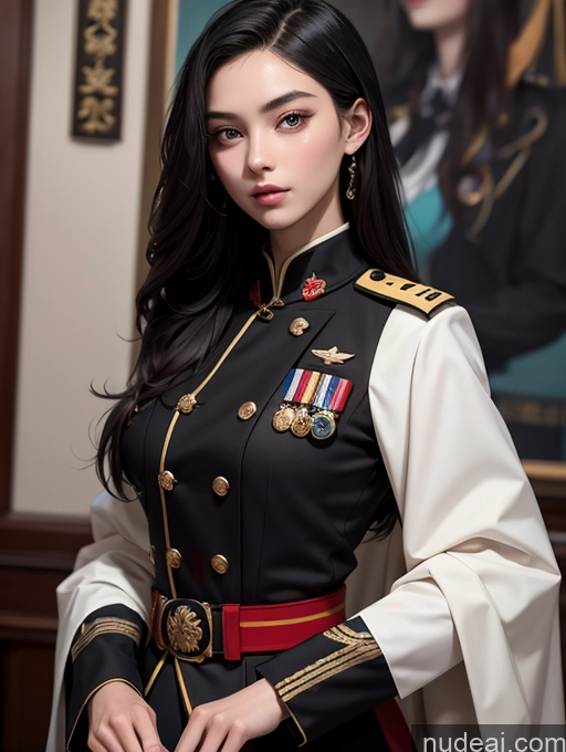 related ai porn images free for Perfect Body Beautiful 18 Black Hair Long Hair Chinese Military Woman