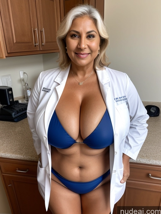 related ai porn images free for Milf One Busty Huge Boobs Thick Tanned Skin Front View Microkini Thong 70s Lab Coat Doctor Indian