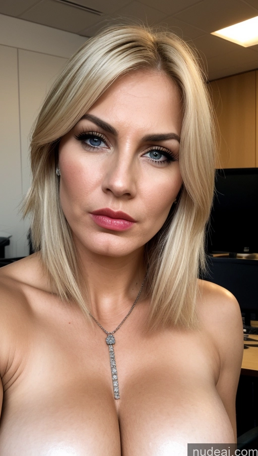 ai nude image of blond woman with big tits posing in office with necklace on pics of Beautiful Muscular Tall Busty Detailed Diamond Jewelry Chubby One Front View Skin Detail (beta) Sexy Face Angry Pouting Lips Oiled Body Dominatrix Goth Beer Bodybuilder Blonde Office 70s Plank Lipstick Scandinavian