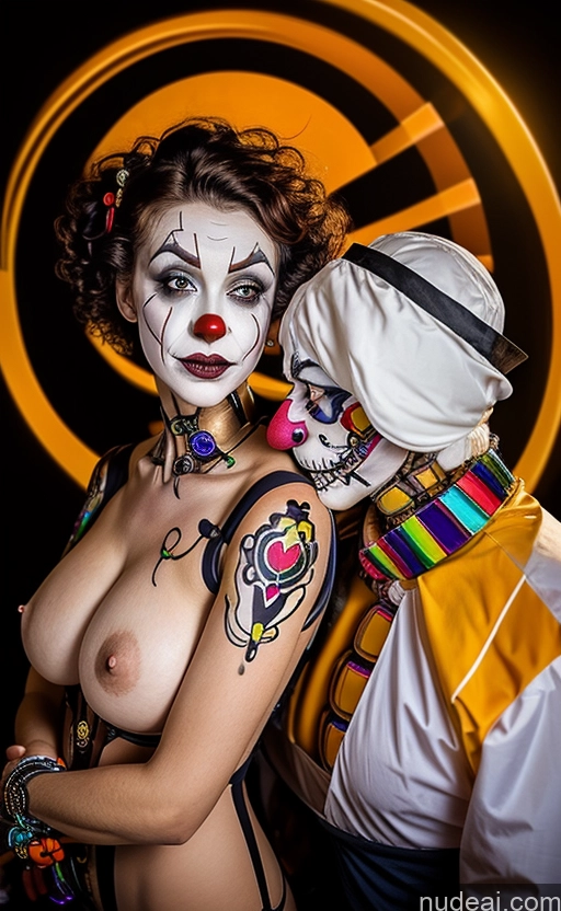 related ai porn images free for Clown Halloween Busty Futuristicbot V2 Topless