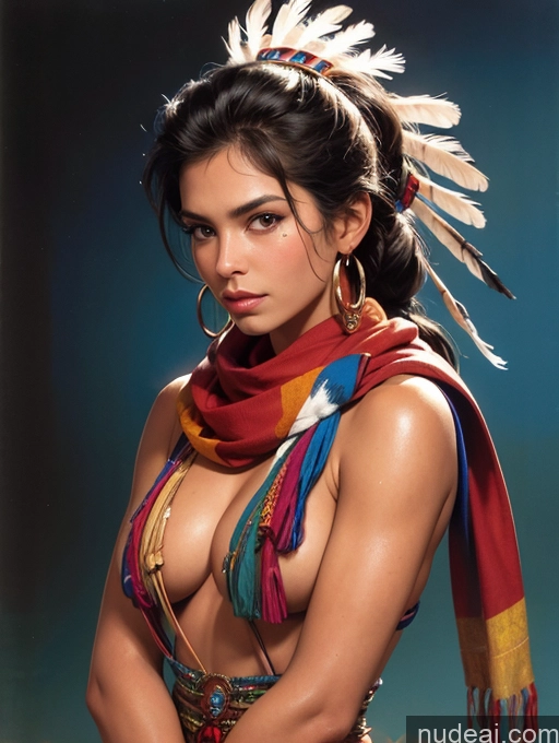 related ai porn images free for Small Tits Tanned Skin Front View Scarf Traditional Art By Boris Vallejo Boris Vallejo Art Style Native American