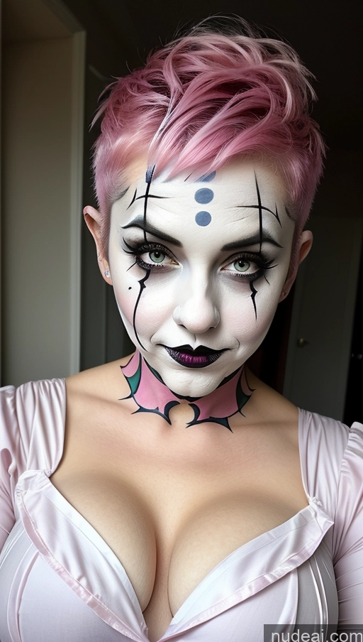 related ai porn images free for Busty Clown Halloween Futuristicbot V2 Huge Tits, Hard Nipples Pink Hair Pixie