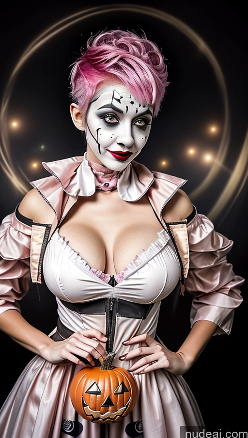 related ai porn images free for Busty Clown Halloween Futuristicbot V2 Huge Tits, Hard Nipples Pink Hair Pixie